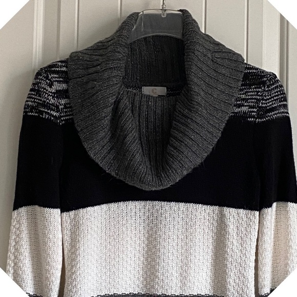 Charming Charlie Sweater Dress Black and White Size S - Picture 5 of 6